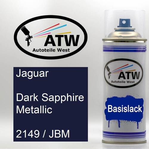 Jaguar, Dark Sapphire Metallic, 2149 / JBM: 400ml Sprühdose, von ATW Autoteile West.